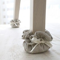 네이처데코 아이리스 린넨 의자발커버