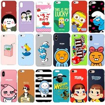 TM 갤럭시A8 2018 카카오 프렌즈 페코짱 스머프 케이스 A530 휴대폰