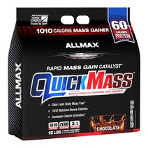 Allmax 퀵매스 래피드 매스 게인 카탈리스트, 초콜릿(Chocolate), 5.44kg, 1개