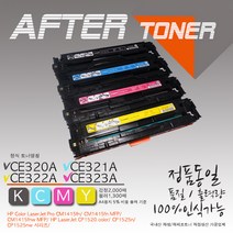 컬러 레이저젯 CP1520 프린터호환 재생토너, 1개, 3 노랑CE322A