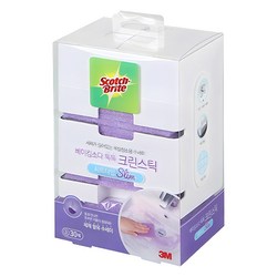 스카치브라이트 베이킹소다 톡톡 크린스틱 디스펜서 + 수세미 시트타입 본품 30p, 1개