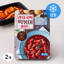 [로켓프레시] 추억의국민학교떡볶이 렌지국떡 떡볶이 마일드 (냉동), 280g, 2개