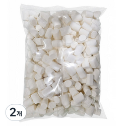 화이트메가 베이킹용 마쉬멜로우, 2개, 1kg