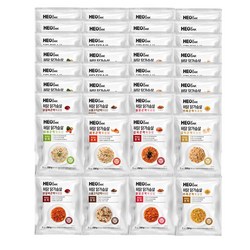 허닭 닭가슴살 곤약볶음밥 250g 8종 혼합(야채+새우+김치+갈릭+닭갈비+소불고기+불닭+카레), 250g, 40개