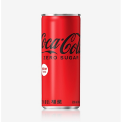 코카콜라 제로 탄산음료 캔, 215ml, 10개
