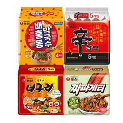 배홍동 막국수 4입+신라면 5입+너구리 5입+짜파게티 5입 (총 19봉)