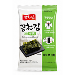 광천김 파래 도시락김 5g 20봉x2팩 40봉 에코패키지(무트레이)
