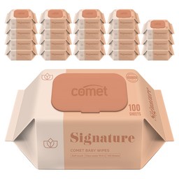 코멧 저자극 시그니처 아기물티슈, 안전하고 부드러운 아기 피부를 위한 최적의 선택!