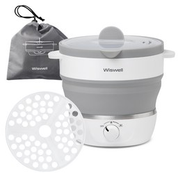 휴대성과 편리함을 갖춘 위즈웰 접이식 전기포트, 캠핑과 여행의 필수 아이템!