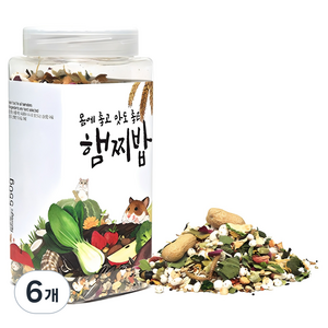햄토피아 햄찌밥 햄스터 사료, 550g, 6개