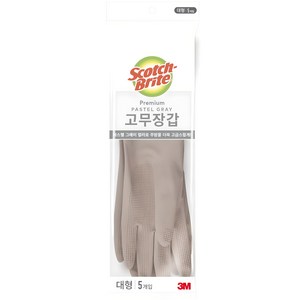 스카치브라이트 프리미엄 고무장갑 5개입