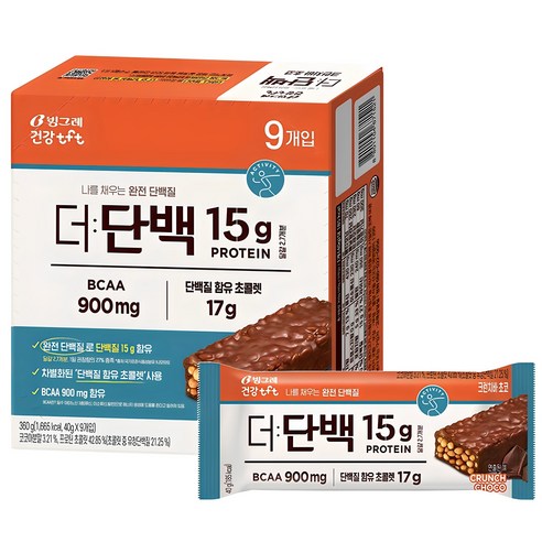 빙그레 더단백 크런치바 초코