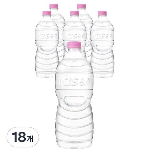 아이시스 8.0 ECO 생수 무라벨, 1L, 18개