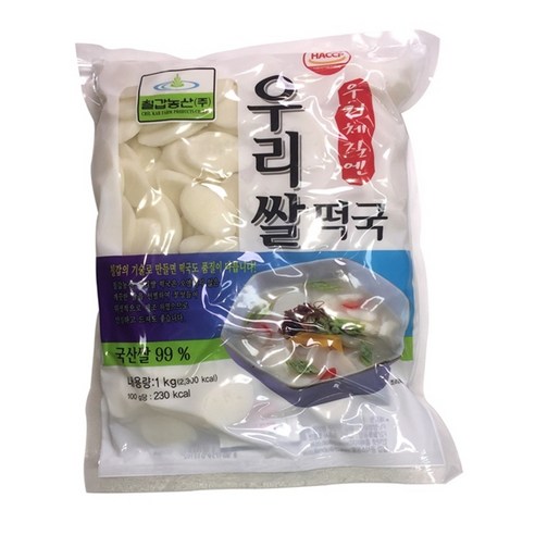 칠갑농산 우리쌀 떡국, 1kg, 1개