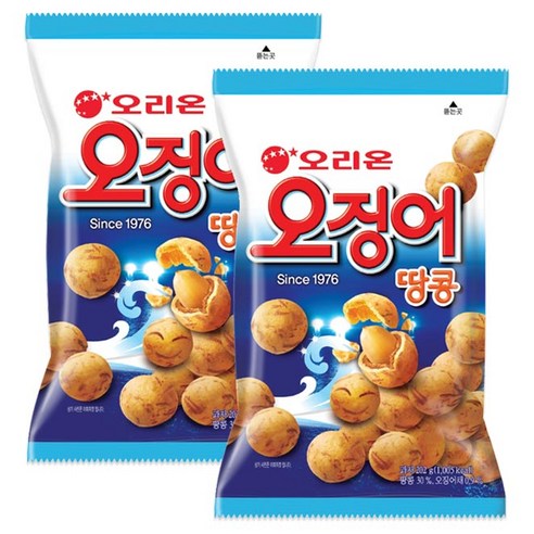 오리온 오징어 땅콩, 202g, 2개