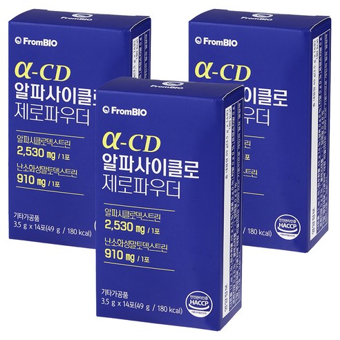 프롬바이오 알파CD 제로파우더 14p, 49g, 3개