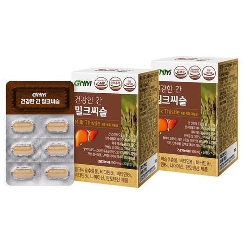 GNM자연의품격 건강한 간 밀크씨슬, 30정, 2개