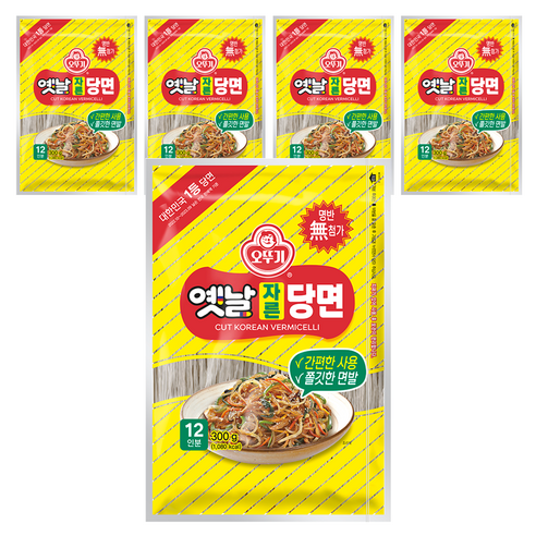 오뚜기옛날 자른당면, 300g, 5개