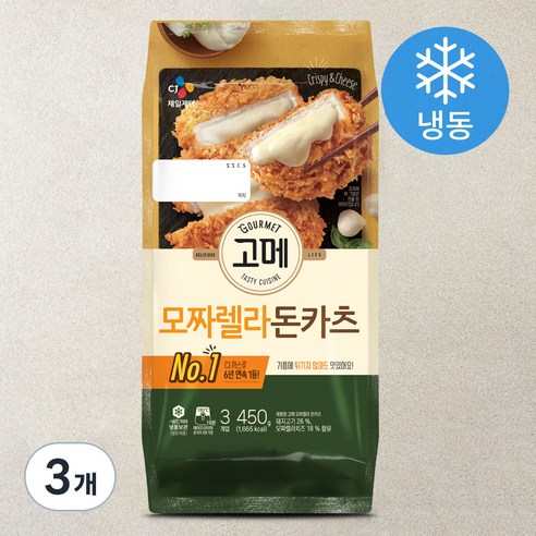 고메 모짜렐라 돈카츠 (냉동), 450g, 3개