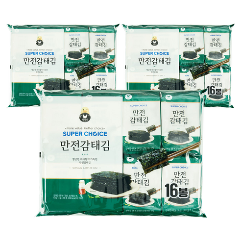 만전김 슈퍼초이스 감태김 16p