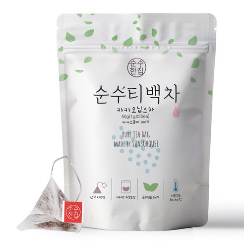 순수한집 카카오닙스차 삼각티백, 1g, 50개입, 1개