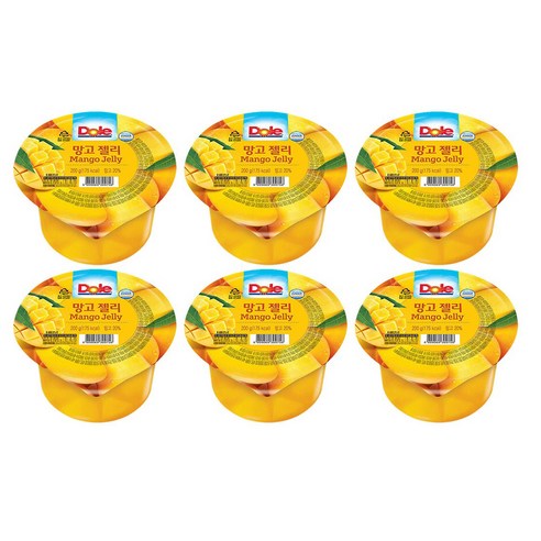 돌 망고 컵젤리 6개입, 200g, 6개