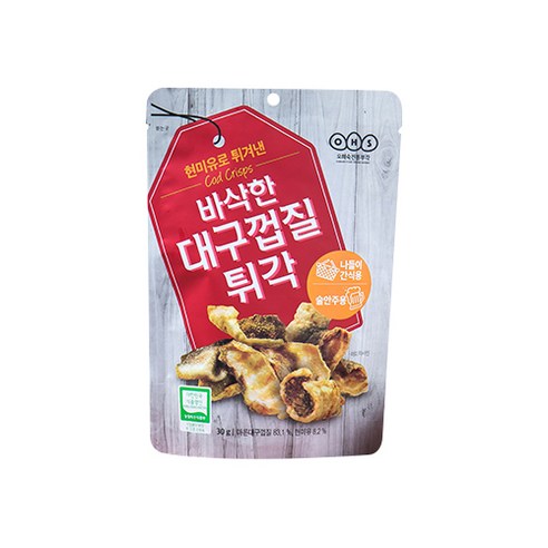 오희숙 전통부각 바삭한 대구껍질 튀각, 1개, 30g