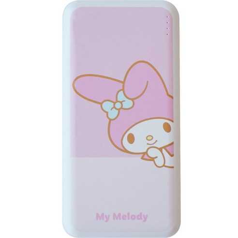 산리오캐릭터즈 듀얼 충전 보조배터리 10000mAh, 마이멜로디, RPD-10000