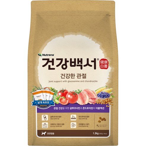 뉴트리나건강백서 강아지 기능성 사료, 뼈/관절강화, 1.2kg, 1개