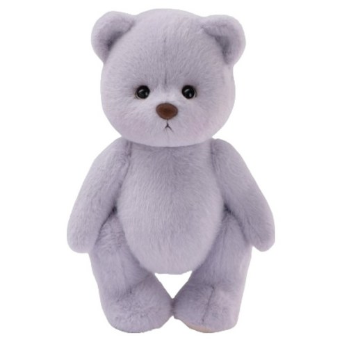 테디테일즈 레나베어 단모 인형 M + 쇼핑백, 30cm, 퍼플그레이, 1개