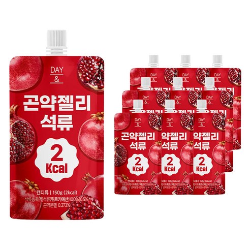 데이앤 2칼로리 곤약젤리 석류, 150g, 10개