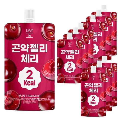 데이앤 2칼로리 곤약젤리 체리, 150g, 10개