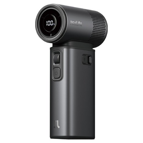 지수라이프 BLDC 100단 무선 미니 휴대용 선풍기, Handheld Fan Ultra 2, Dark Grey