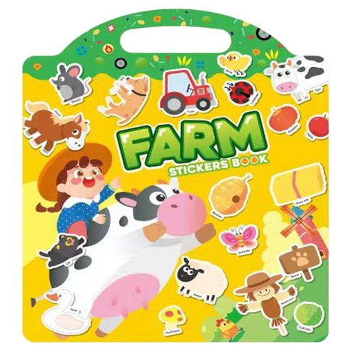 맘스아이 젤리 스티커북, FARM, 1개