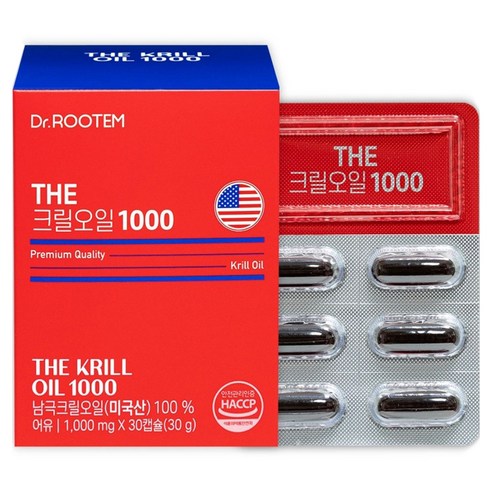 닥터루템 정품 THE 크릴오일 1000, 1개, 30정