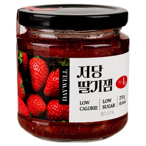 데이웰 저당 저칼로리 딸기잼, 1개, 270g
