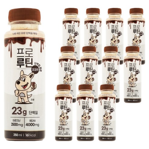 프로루틴 마시는 아르기닌 단백질 23g 음료 코코아