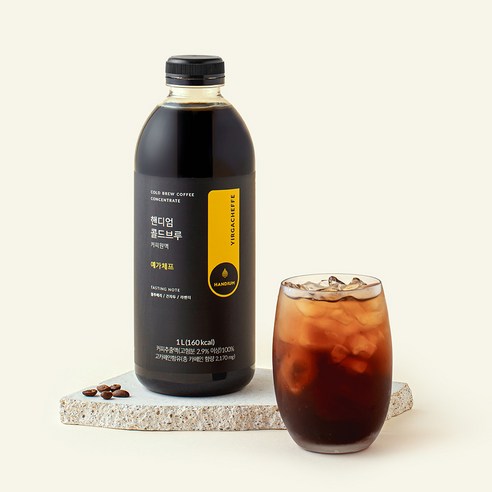 [로켓프레시] 핸디엄 콜드브루 원액 예가체프, 1L, 1개