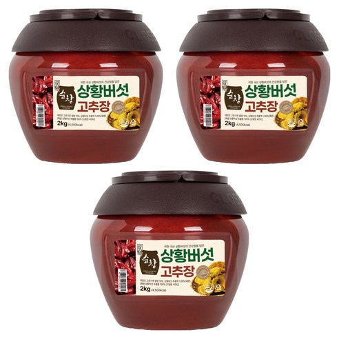 더해담 순창 상황버섯 고추장, 2kg, 3개