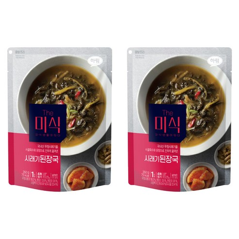 더미식 시래기 된장국, 350g, 2개