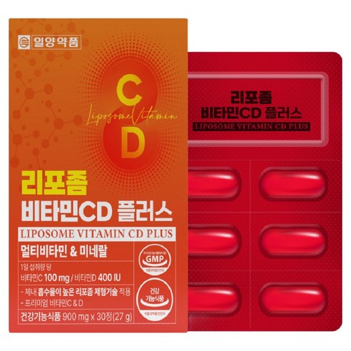 일양약품 리포좀 비타민 C D 플러스 멀티비타민 미네랄, 1개, 30정