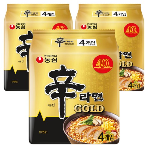 신라면 골드 125g, 12개