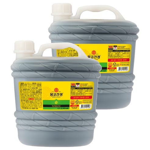몽고간장 순간장, 4.5L, 2개
