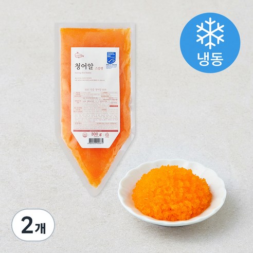 [로켓프레시] 고래미 청어알 스칼렛 (냉동), 300g, 2개