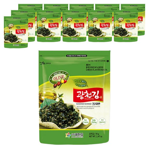 광천김 올리브 광천 돌자반 볶음