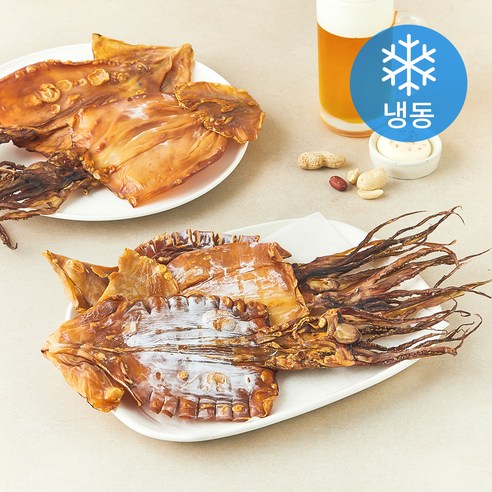 [로켓프레시] 해맑은푸드 부드러운 마른오징어 (냉동), 350g(5미), 1개