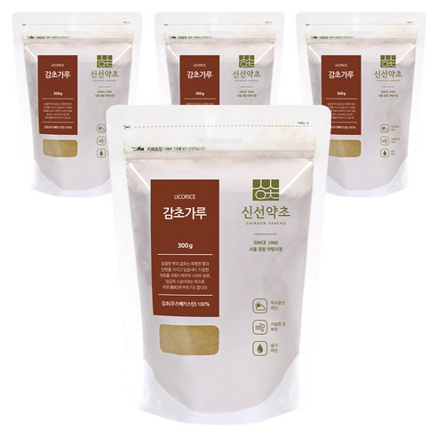신선약초 감초가루, 4개, 300g