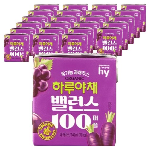 하루야채 밸런스100 퍼플, 140ml, 24개