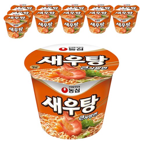 새우탕 큰사발면 115g, 12개
