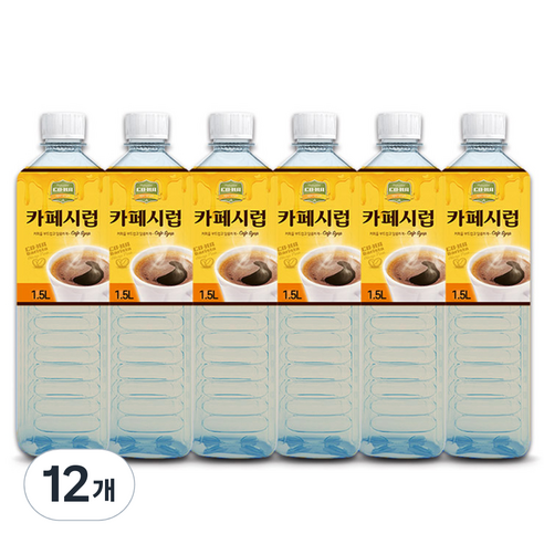 코나 카페시럽, 1.5L, 12개